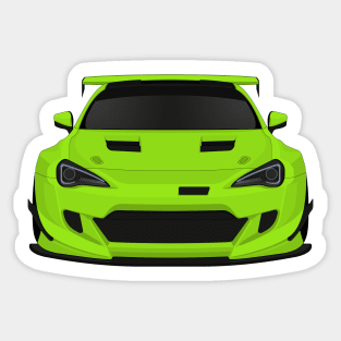 GT86 widebody Lime Sticker